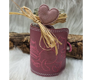 Stickdatei - ITH Mug Wrap Katzenpfoten Doodle